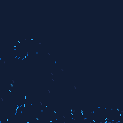 Genuary 2024 Day 1 - Particles, lots of them