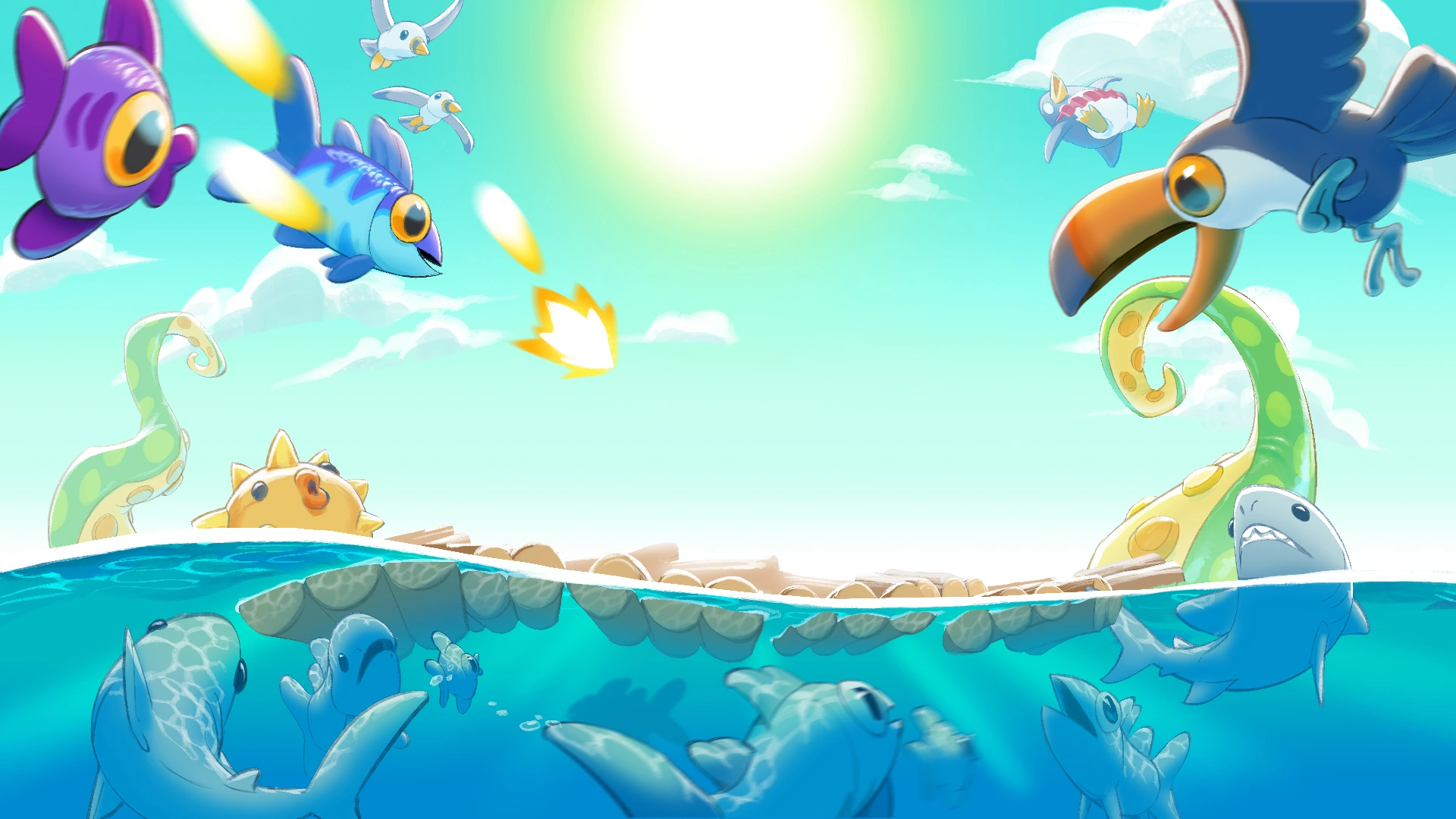 Super Raft Boat Together